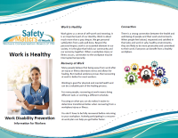 Work is Healthy – Work Disability Prevention Information for Workers, WCB PEI